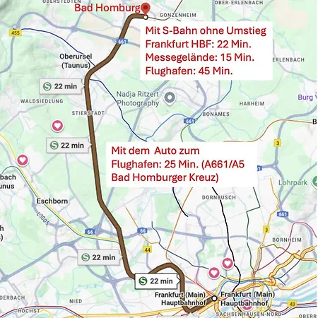 2-zimmer-wohnung Nur 20 Minuten Bis Frankfurt Zentrum アパート *