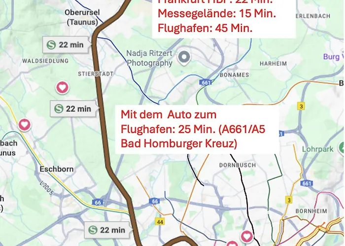 2-zimmer-wohnung Nur 20 Minuten Bis Frankfurt Zentrum Appartement *
